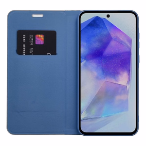 Flip case for Samsung Xcover 4 Luna Book Carbon blue