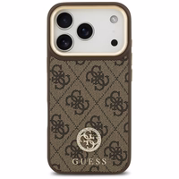 Guess 4G Strass Logo magnetinis dėklas telefonui iPhone 17 Pro - rudas