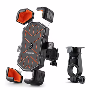 Rockbros HW-117 Handlebar Clamp Phone Holder - Black and Orange