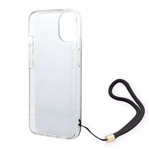 Guess GUOHCP14MH4STK iPhone 14 Plus 6.7" чёрный/чёрный жёсткий чехол 4G Print Strap