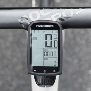 Rockbros WT-2 dviračio kompiuterio laikiklis su vieta AirTag – juodas