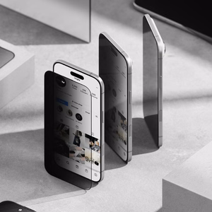 Ringke Easy Slide 2-jų rinkinys privatumo stiklas iPhone 17 Air - juodas