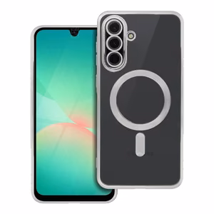 Чехол для Samsung A56 Electro Mag Cover совместимый с MagSafe серебряный