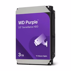Western Digital Purple vidinis kietasis diskas 3 TB 5400 RPM 128 MB 3.5" „Serial ATA III“