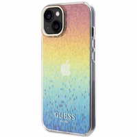 Guess IML Faceted Mirror Disco Iridescent dėklas telefonui iPhone 15 - įvairiaspalvė