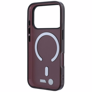 BMW M IML Frosted Metal Logo & Trims MagSafe dėklas, skirtas iPhone 17 Pro / 18 Pro – bordo