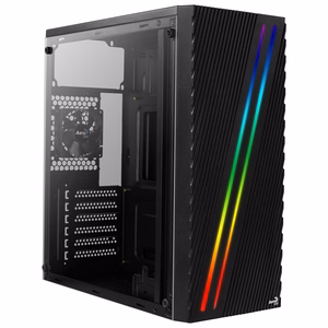 Aerocool Streak juodas Midi Tower kompiuterio korpusas