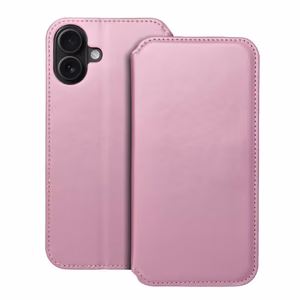 Dėklas telefonui (dviejų kišenių) IPHONE 16 Plus - rožinis