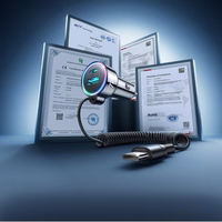 Automobilinis laikiklis Joyroom "JR-CL07" juodas 72W (1xPD / 1xQC3.0 / su LED apšvietimu) + "Type-C" laidas 160cm