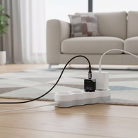 FORCELL F-ENERGY GaN III B130101-E itin plonas kelioninis įkroviklis 1 x Type C + USB A PD QC4.0 3A 30W juodas