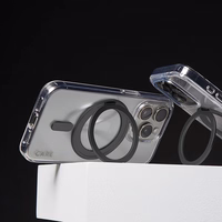 CARE by PanzerGlass Funkcinis dėklas telefonui su stovu iPhone 16 Pro Max 6.9" juodas/juodas Magnetinis 1324