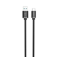 Dudao USB - USB Type C kabelis Super Greitas Įkrovimas 1 m, juodas (L5G-Black)