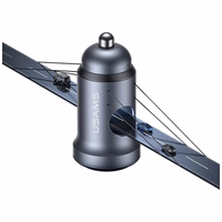 Automobilio įkroviklis USAMS CC321 Aluminium 30W PD USB-C tarnish