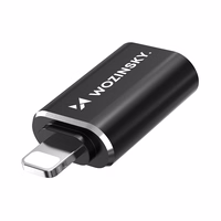 Wozinsky WALA-01 Lightning į USB-A OTG adapteris – juodas