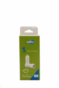 Automobilinis įkroviklis Tellos C109 su USB jungtimi 1A baltas