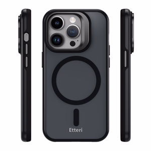 Etteri Morning Fog dėklas for iPhone 14 Pro 6,1" juodas