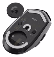 Logitech G 910-007199 kompiuterio pelė Žaidimams Dešinės rankos RD belaidis ryšys + „Bluetooth“ Optinis 2560 DPI