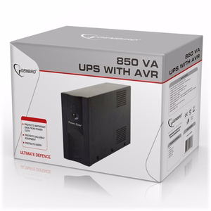 Gembird UPS-PC-850AP nepertraukiamo maitinimo šaltinis (UPS), Line-Interactive, 0,85 kVA, 520 W, 4 AC lizdai