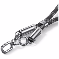 Telefono dirželis su įkrovimo laidu Usams SJ746 30W USB-C į Lightning 1.2m rožinis