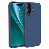 "Etteri" silikoninis dėklas "iPhone 16 Plus" 6,7" tamsiai mėlynas