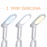 Collapsable LED desk Lempa 10W, 3000/4500/6000K, 1200mAh, mėlynas, LTC