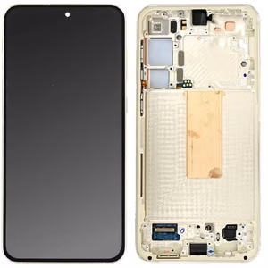 Ekranas Samsung S916 S23+ 5G su lietimui jautriu stikliuku ir rėmeliu Cream originalus (service pack)