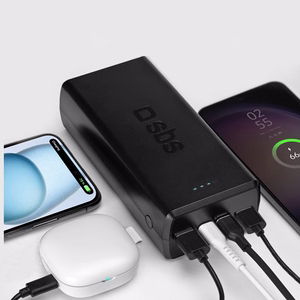 Išorinė baterija SBS TTBB30000PD20K 30000 mAh 2 x USB-C 2 x USB-A - juoda