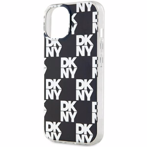 DKNY IML languotas mono raštas dėklas telefonui iPhone 15 Plus / 14 Plus - juodas