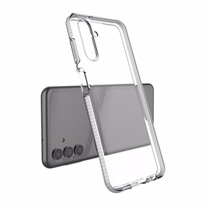 Spring dėklas telefonui gelinis dėklas su spalvotu rėmeliu Samsung Galaxy A13 5G juoda