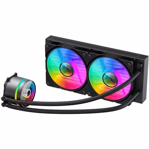 GameMax ICEBURG 240 INFINITY – AIO skysčiu aušinama procesoriaus sistema, 240 mm radiatorius, juodas