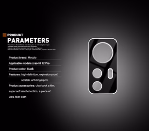 Mocolo Silk Camera Lens Glass kameros objektyvų apsauga, skirta Xiaomi 12 Pro