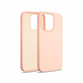 Beline silikoninis dėklas iPhone 14 Pro 6,1" rožinis auksinis