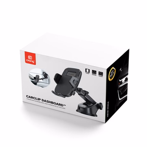 Crong Carclip car phone mount for dashboard or windscreen, black