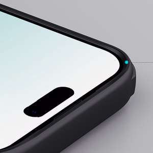 "Nillkin Super Frosted Shield Pro MagSafe" dėklas, suderinamas su "iPhone 17 Pro" - skaidrus, juodas