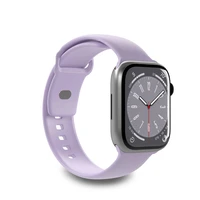 Puro Icon silikoninis dirželis Apple Watch 42/44/45/49 mm - levandų spalvos (2 vnt.)