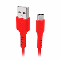 SBS TECABLEMICROC15R USB-A - USB-C kabelis 1.5 m - raudonas