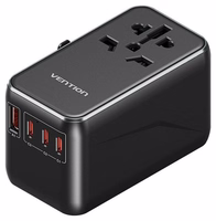 Adapteris su „Vention“ 100 W įkrovikliu 1xUSB-A 3xUSB-C
