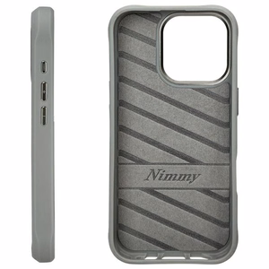 Nimmy Akiniai Kietas katinas dėklas telefonui iPhone 16 Pro - pilkas