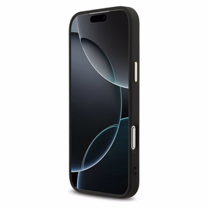 Guess 4G Big 4G Classic Logo dėklas telefonui iPhone 17 Pro Max - juodas ir auksinis