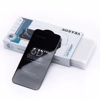 6D Pro Veason apsauginis stiklas (rinkinys 10in1) - Iphone 13 Pro / 14 juodas