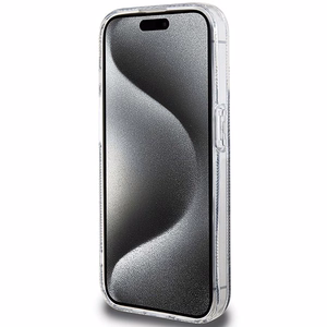 GUESS чехол для IPHONE 15 Pro Max совместимый с MagSafe GUHMP15XHGCUSTGK (IML GCUBE) чёрный