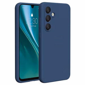 Etteri Silicone case for Samsung Galaxy S24 FE dark blue