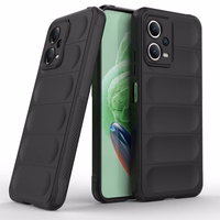 Magic Shield dėklas telefonui Xiaomi Redmi Note 12 5G / Poco X5 5G lankstus šarvuotas dėklas juoda