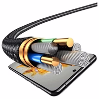 USAMS laidas 4in1 2xUSB-C/Lightning/MicroU SB 15W 1,2m Aluminum Alloy Data Cable Sufeng Series SJ739USB101 (US-SJ739)