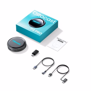 Belaidis CarPlay/Android Auto adapteris Ottocast OttoAiBox P3 Pro juodas PCS61-T