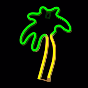 Neon LED Light PALM žalias oranžinis NNE04 Neolia