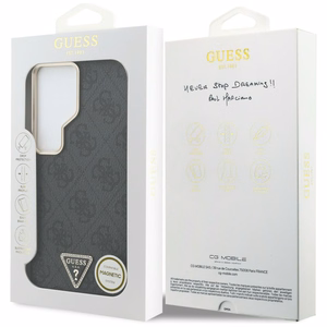 Guess dėklas 4G Triangle Logo MagSafe skirtas Samsung Galaxy S26 Ultra juodas