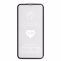 Grūdintas stiklas pilno klijavimo 5D IPHONE 11 PRO MAX juodas