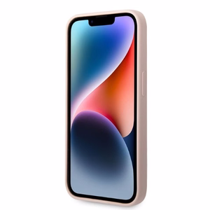 Karl Lagerfeld KLHMP14XSSKCI iPhone 14 Pro Max 6.7" kietas dėklas šviesiai rožinis/šviesiai rožinis Silikoninis Karl & Choupette Magnetinis