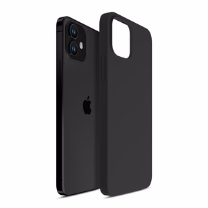 3mk silikoninis dėklas iPhone 12 mini - juodas